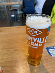 Photo of a craft beer at Granville Island Brewing in Vancouver